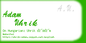 adam uhrik business card